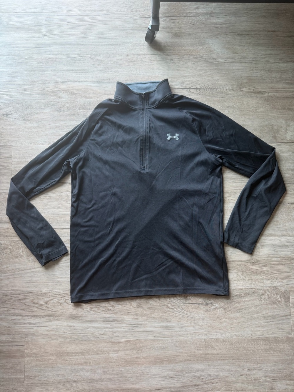 Under Armour Men’s HeatGear 1/4 Zip Pullover Shirt - Black - Size Medium